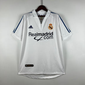 Camisa Real Madrid Home 2001/02 - Adidas Retrô Masculina - Branca