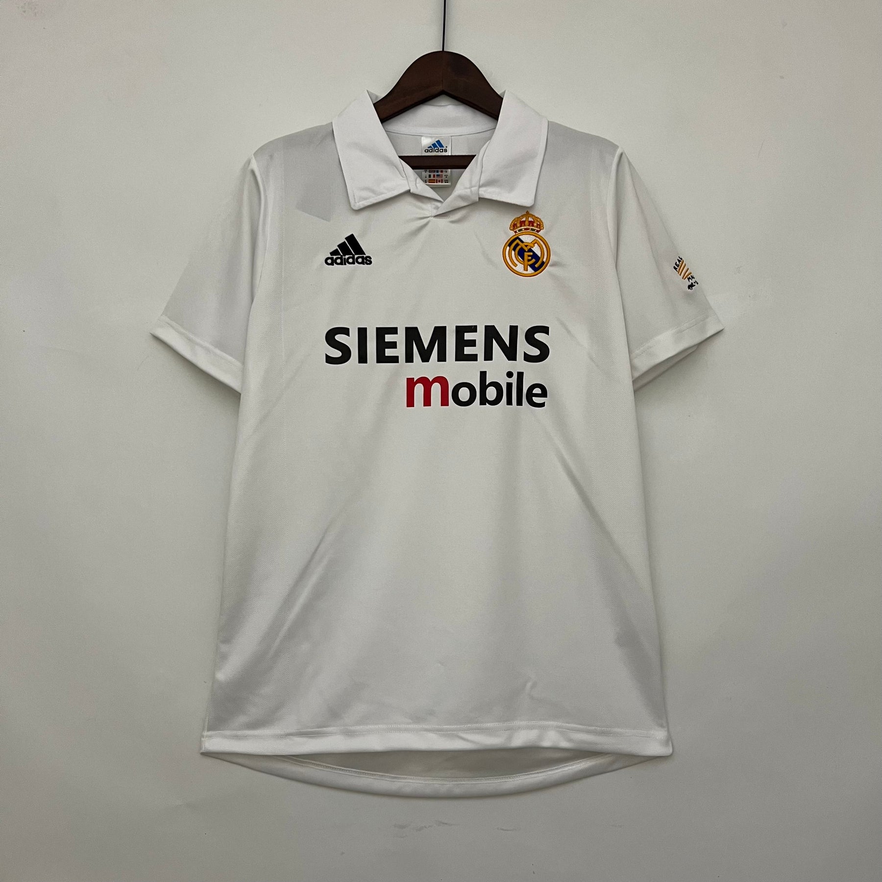 Camisa Real Madrid Home 2002/03 - Adidas Retrô Masculina - Branca