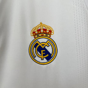 Camisa Real Madrid Home 2003/04 - Adidas Retrô Masculina - Branca/Preta