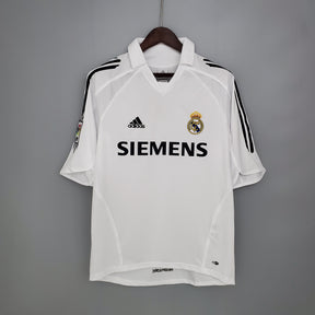 Camisa Real Madrid Home 2005/06 - Adidas Retrô Masculina - Branca/Preta