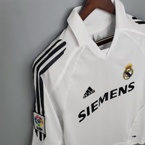 Camisa Real Madrid Home 2005/06 - Adidas Retrô Masculina - Branca/Preta