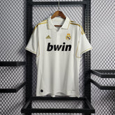 Camisa Real Madrid Home 2011/12 - Adidas Retrô Masculina - Branca/Dourada