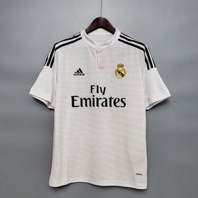 Camisa Real Madrid Home 2014/15 - Adidas Retrô Masculina - Branca/Preta