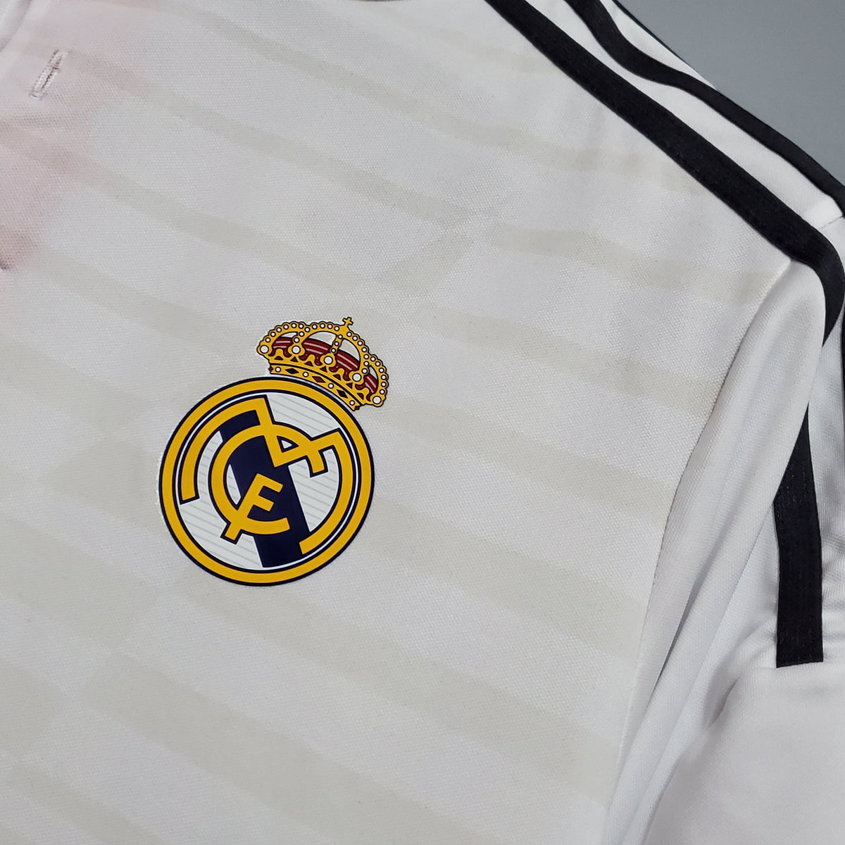 Camisa Real Madrid Home 2014/15 - Adidas Retrô Masculina - Branca/Preta