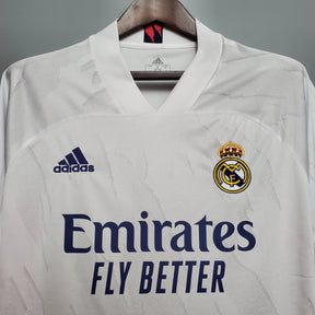 Camisa Real Madrid Home 2020/21 - Adidas Torcedor Masculina - Branca