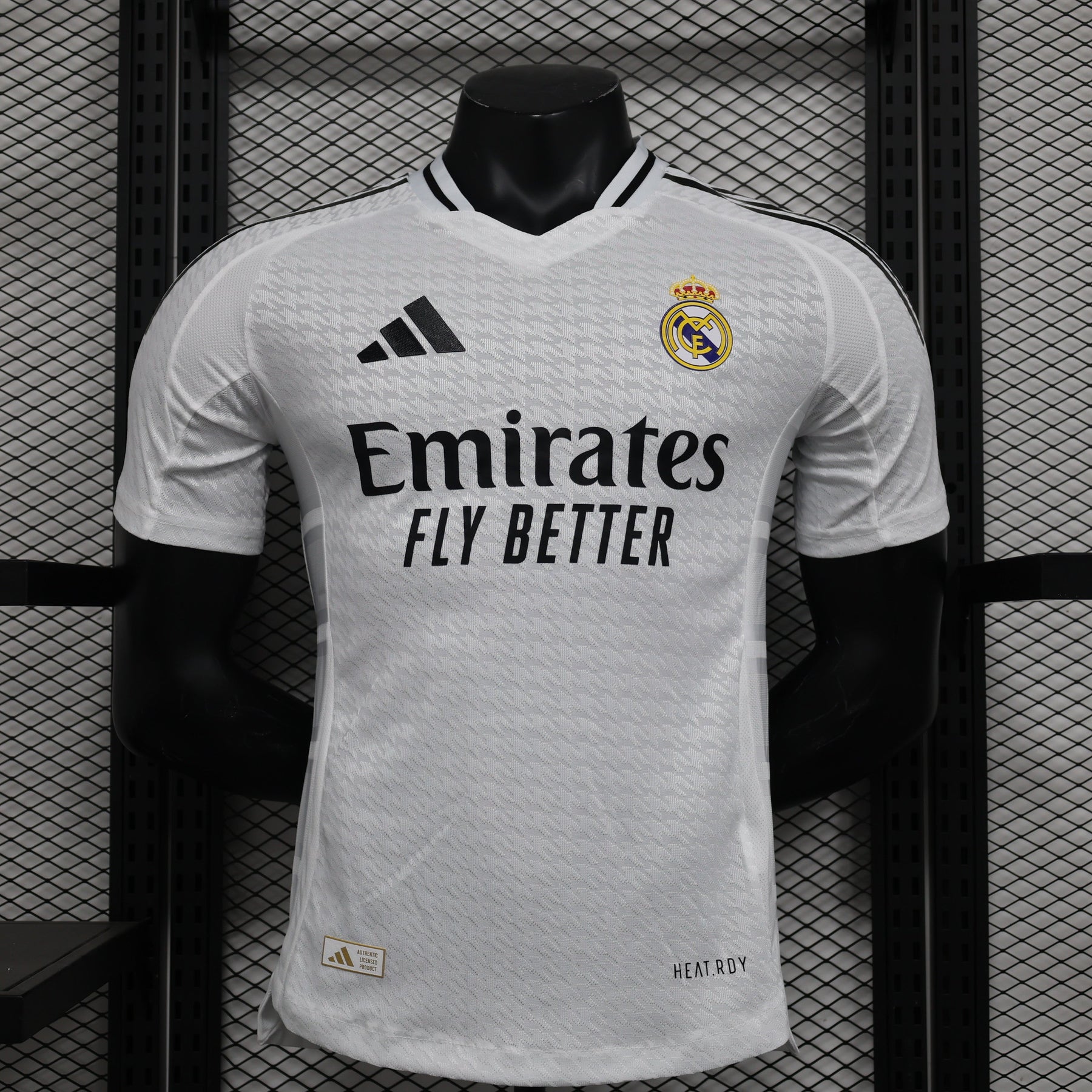 Camisa Real Madrid Home 2024/25 - Adidas Jogador Masculina - Branca/Preta