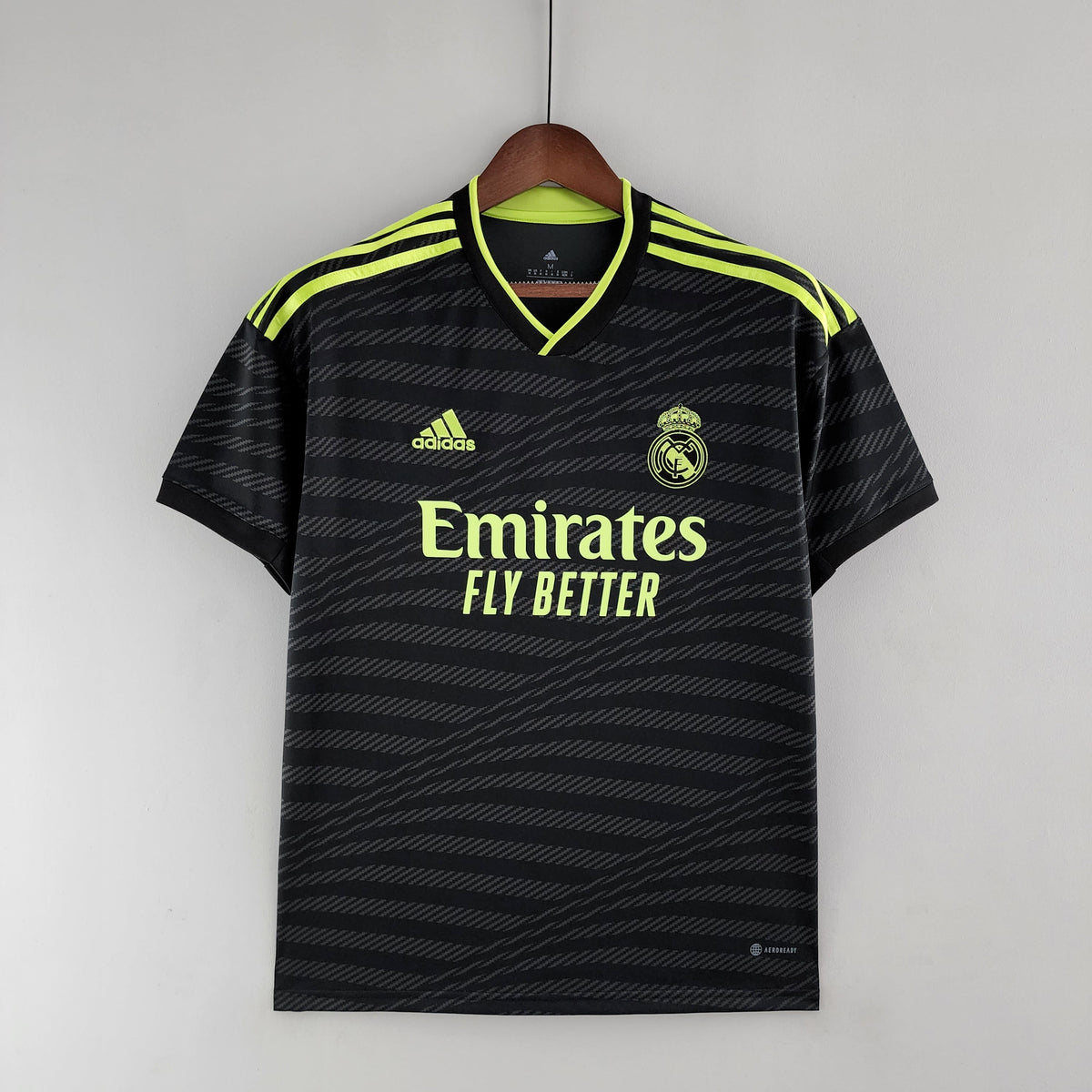 Camisa Real Madrid Third 2022/23 - Adidas Torcedor Masculina - Preta/Verde