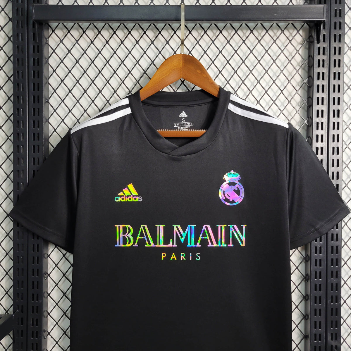 Camisa Real Madrid Edição Especial Balmain 2023/24 - Adidas Torcedor Masculina - Preta