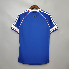 Camisa Seleção França 1998  - Adidas Retrô Masculina - Azul/Branca