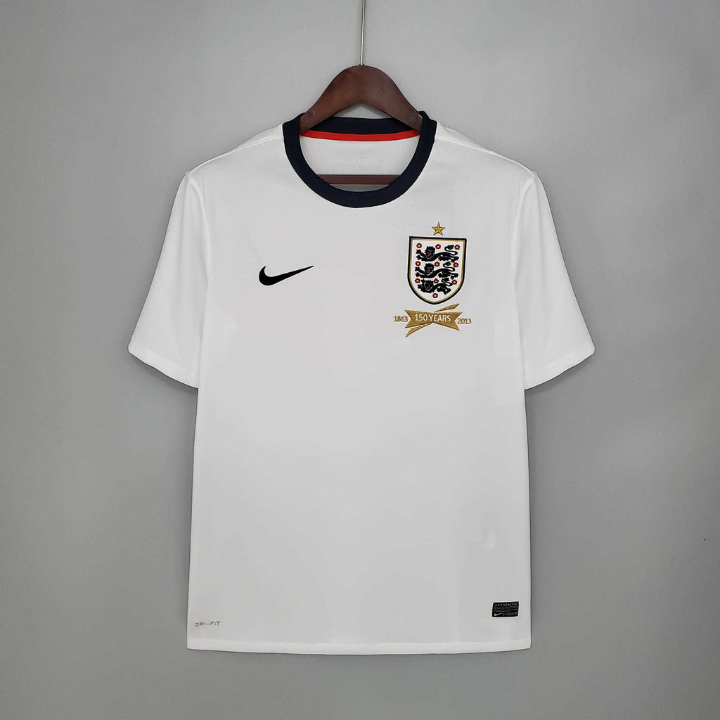 Camisa Seleção Inglaterra Home 2013 - Nike Retrô Masculina - Branca/Azul