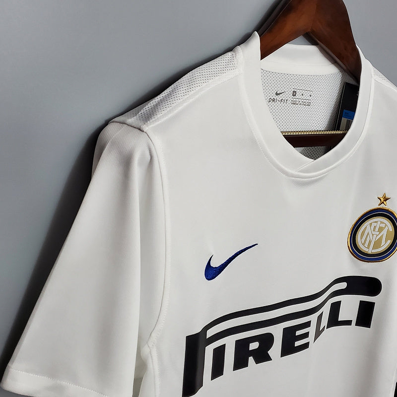 Camisa Inter de Milão Away 2010 - Nike Retrô Masculina - Branca/Preta