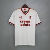 Camisa Liverpool 1985/86 - Retrô Masculina - Branca/Vermelha