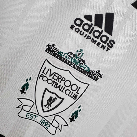 Camisa Liverpool 1993/95 - Adidas Retrô Masculina - Branca/Verde