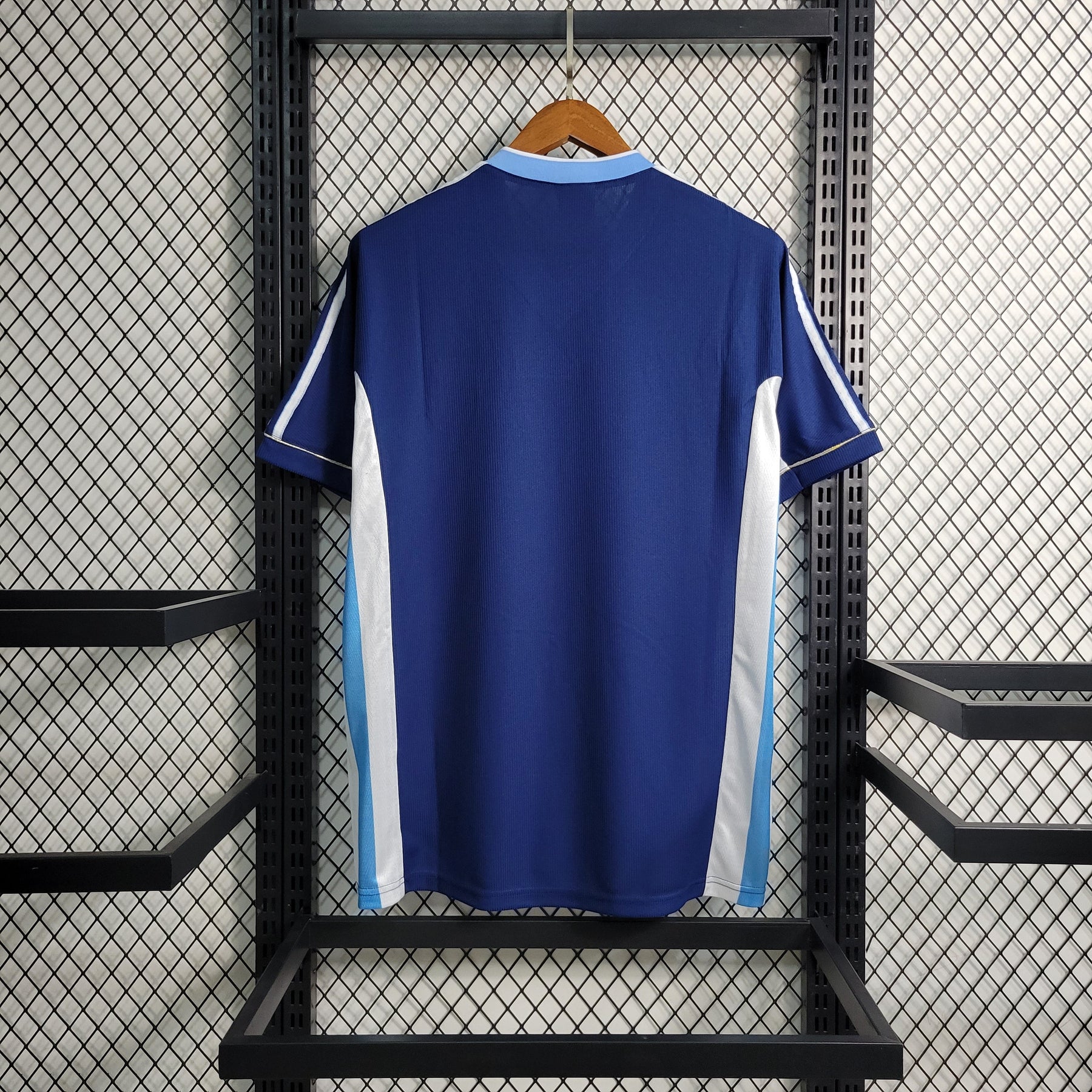 Camisa Seleção Argentina Away 1998 - Adidas Retrô Masculina - Azul/Branca