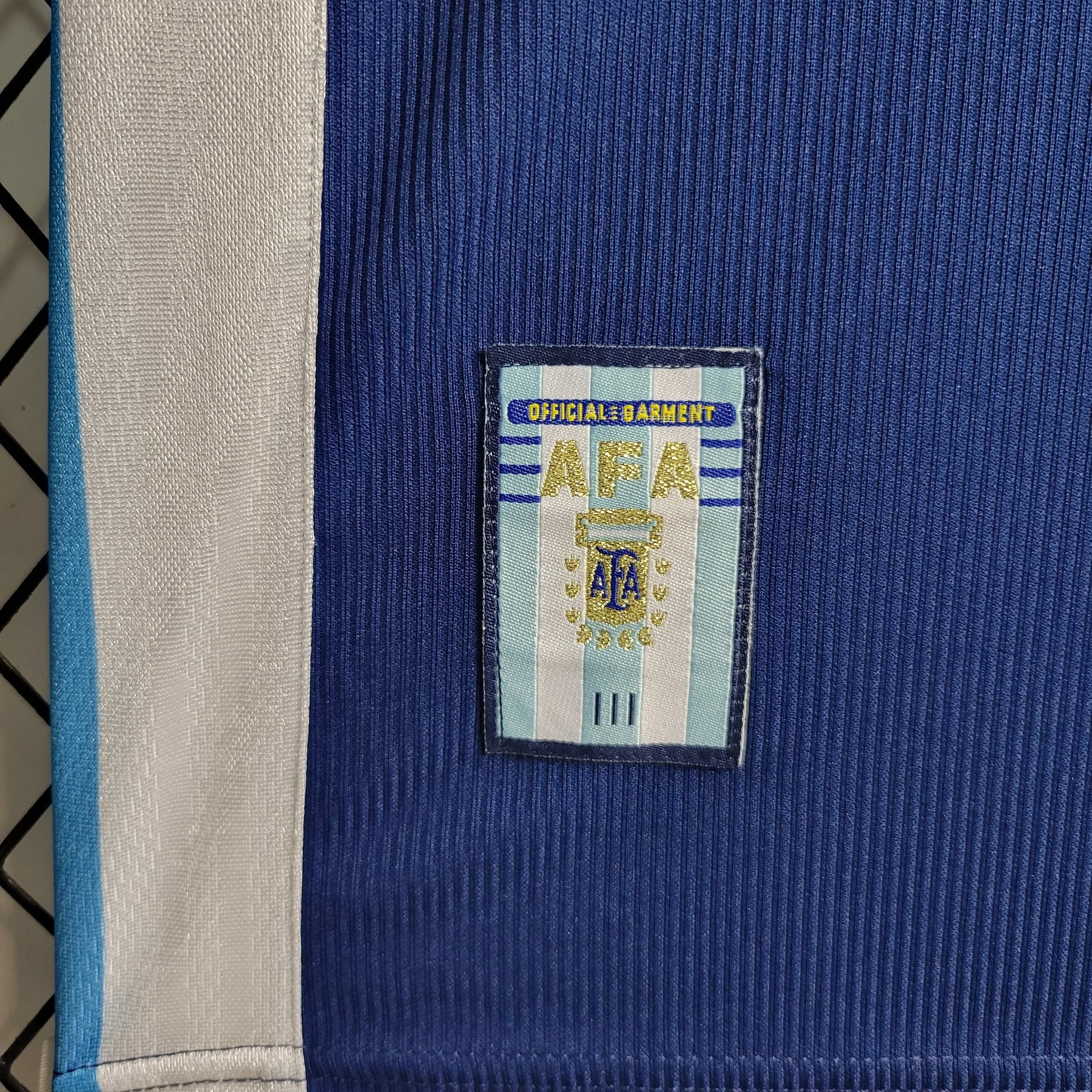 Camisa Seleção Argentina Away 1998 - Adidas Retrô Masculina - Azul/Branca