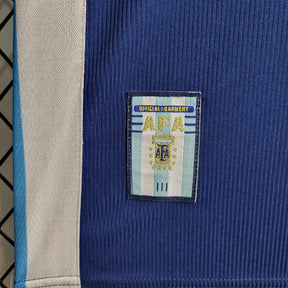 Camisa Seleção Argentina Away 1998 - Adidas Retrô Masculina - Azul/Branca