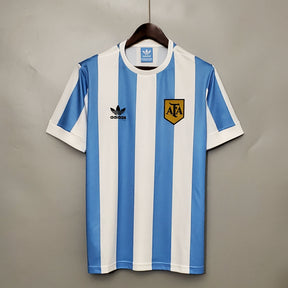 Camisa Argentina Home 1978 - Adidas Retrô Masculina - Azul/Branca