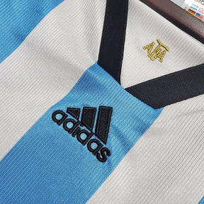 Camisa Argentina Home 1998 - Adidas Retrô Masculina - Azul/Branca