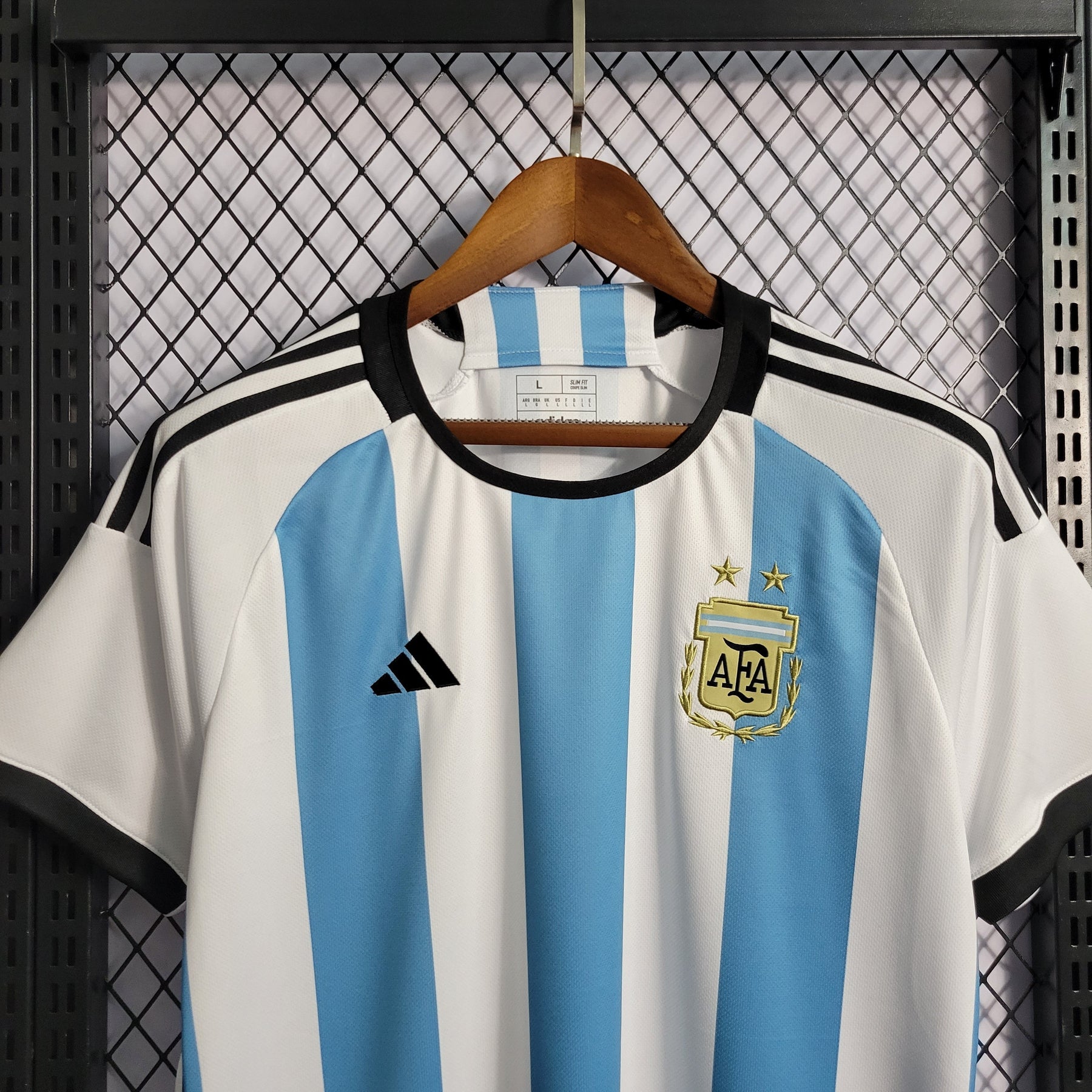 Camisa Seleção Argentina Home 2023/24 - Adidas Torcedor Masculina - Branca/Azul