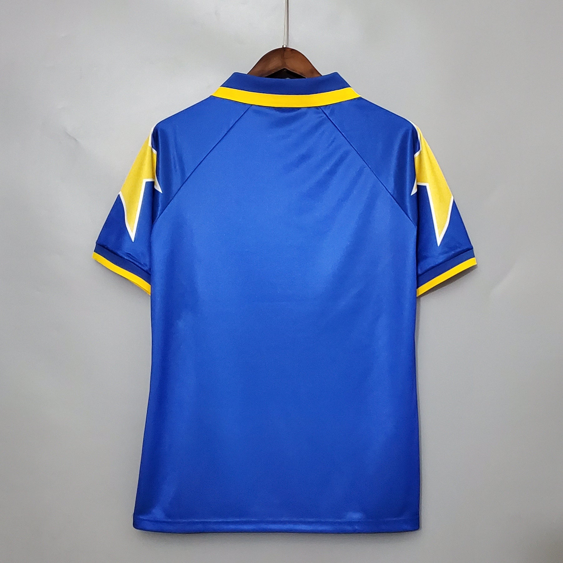 Camisa Juventus Away 1995/97 - Kappa Retrô Masculina - Azul/Amarela