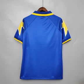 Camisa Juventus Away 1995/97 - Kappa Retrô Masculina - Azul/Amarela