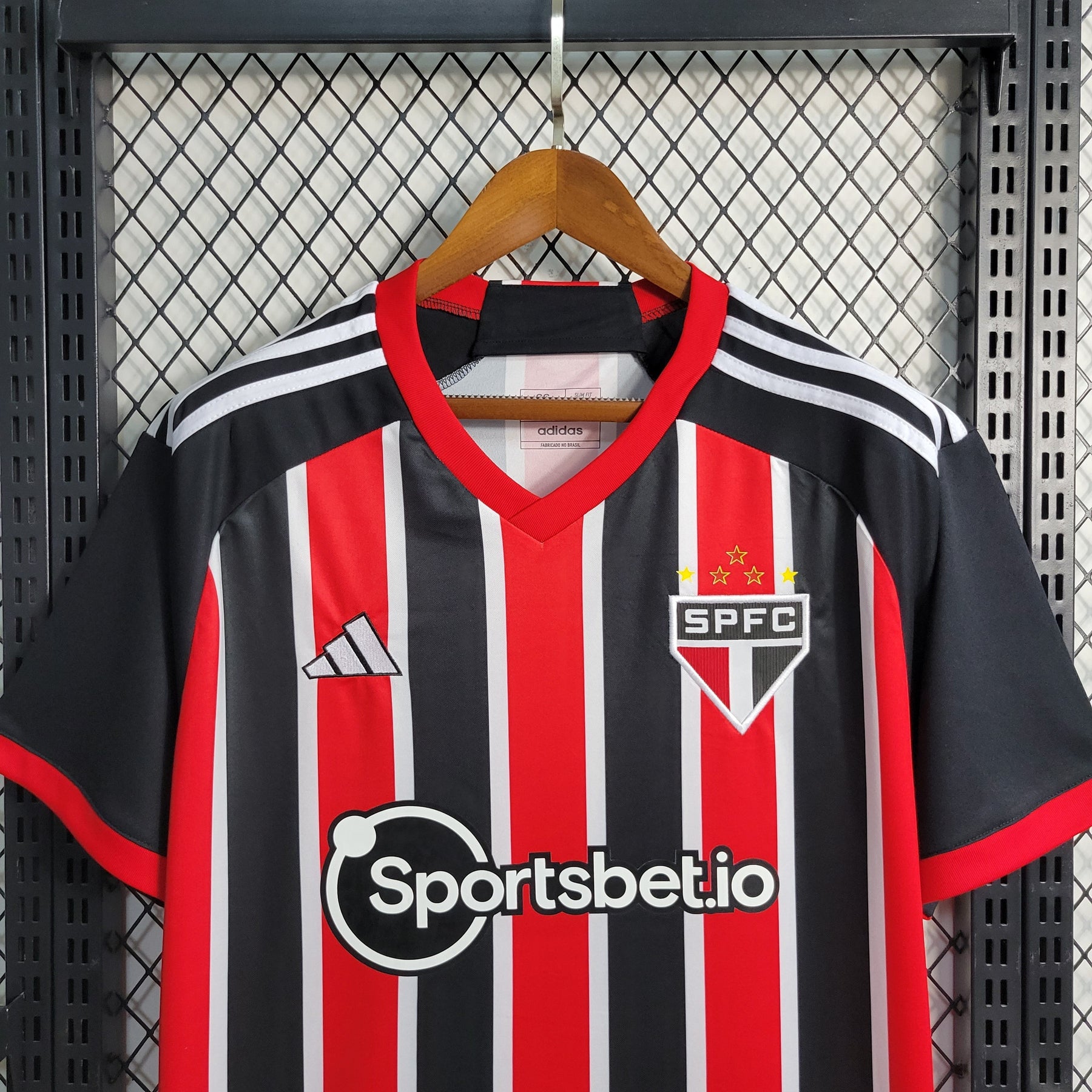 Camisa São Paulo Home 2023/24 - Adidas Torcedor Masculina - Vermelha/Preta