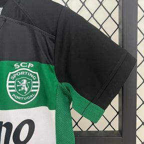 Kit Infantil Sporting Home 2024/25 - Nike Torcedor - Verde/Preta