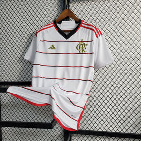 Camisa Flamengo Away 2023/24 - Adidas Torcedor Masculina - Branca/Vermelha