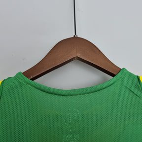 Camisa Seleção Brasil Home 2004/06 - Nike Retrô Masculina - Amarela/Verde