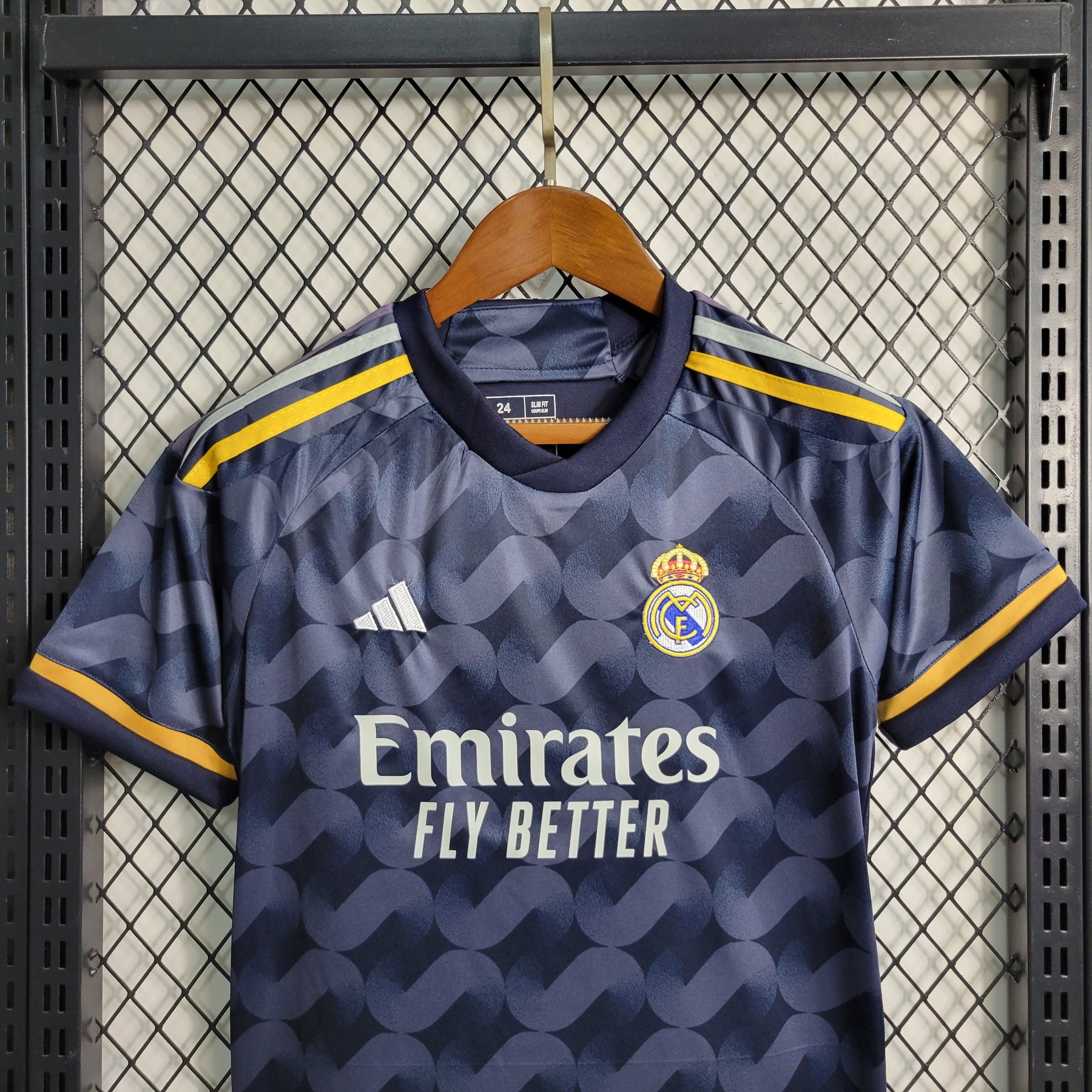 Kit Infantil Real Madrid Away 2023/24 - Adidas Torcedor - Azul