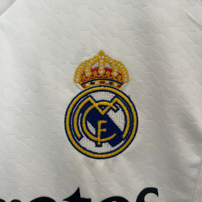 Kit Infantil Real Madrid Home 2024/25 - Adidas Torcedor - Branca/Preta