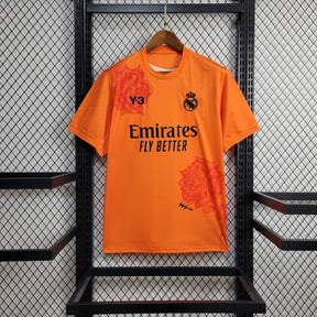 Camisa Real Madrid Edição Especial 2024/25 - Y3 Torcedor Masculina - Laranja/Preta