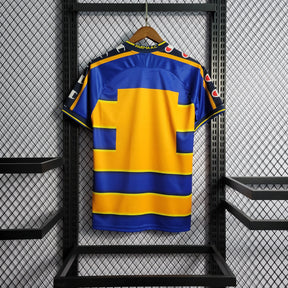 Camisa Parma Home 2001/02 - Champion Retrô Masculina - Azul/Amarela