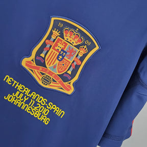 Camisa Seleção Espanha Away 2010 - Adidas Retrô Masculina - Azul/Vermelha