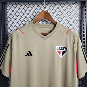 Camisa São Paulo Treino 2023/24 - Adidas Torcedor Masculina - Bege