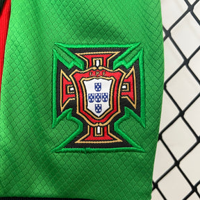 Kit Infantil Seleção Portugal Home 2024/25 - Nike Torcedor - Vermelha/Verde