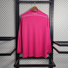 Camisa Manga Longa Real Madrid Away 2014/15 - Adidas Retrô Masculina - Rosa/Branca