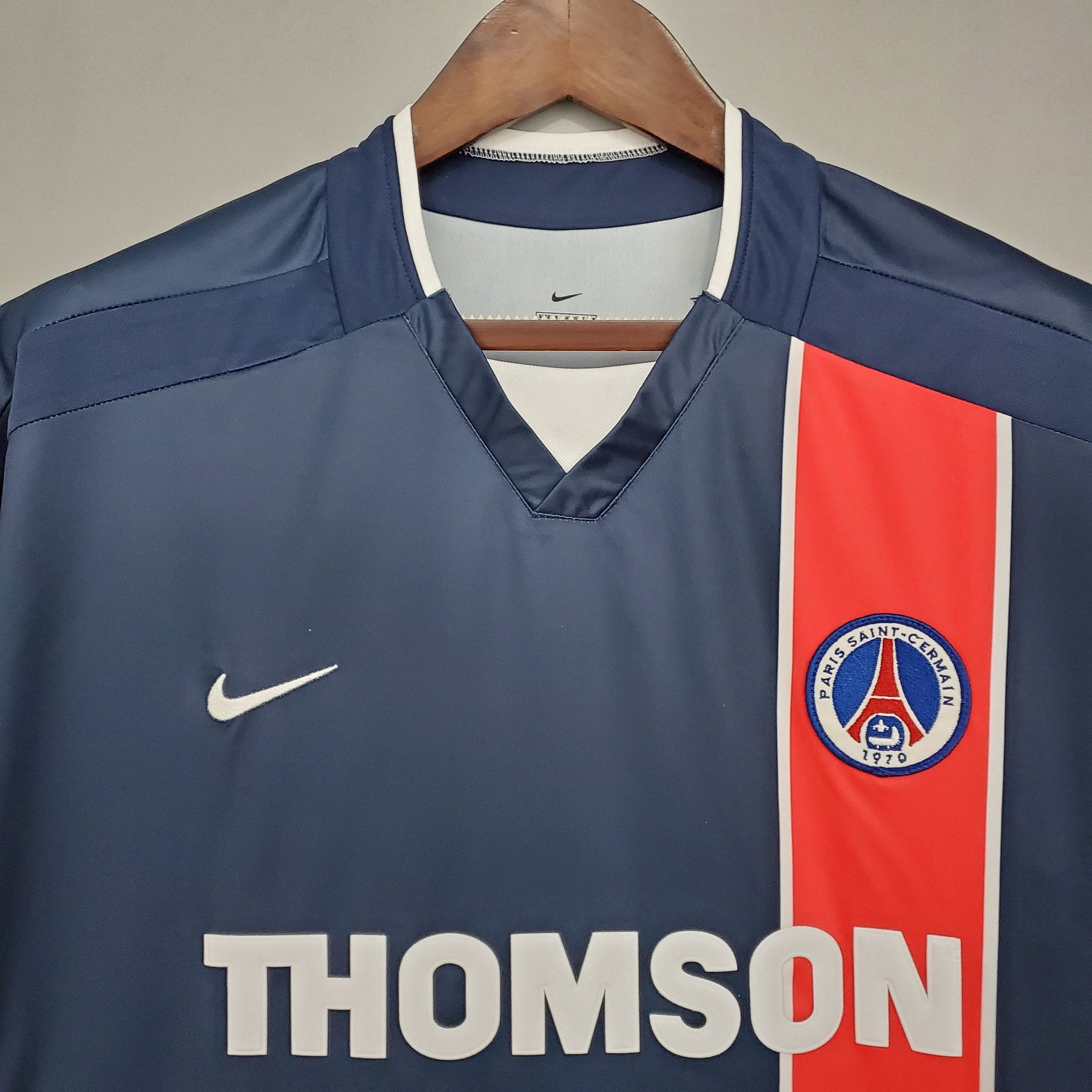 Camisa PSG Home 2002/03 - Nike Retrô Masculina - Azul/Vermelha