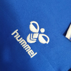 Kit Infantil Everton Home 2023/24 - Hummel Torcedor - Azul/Branca