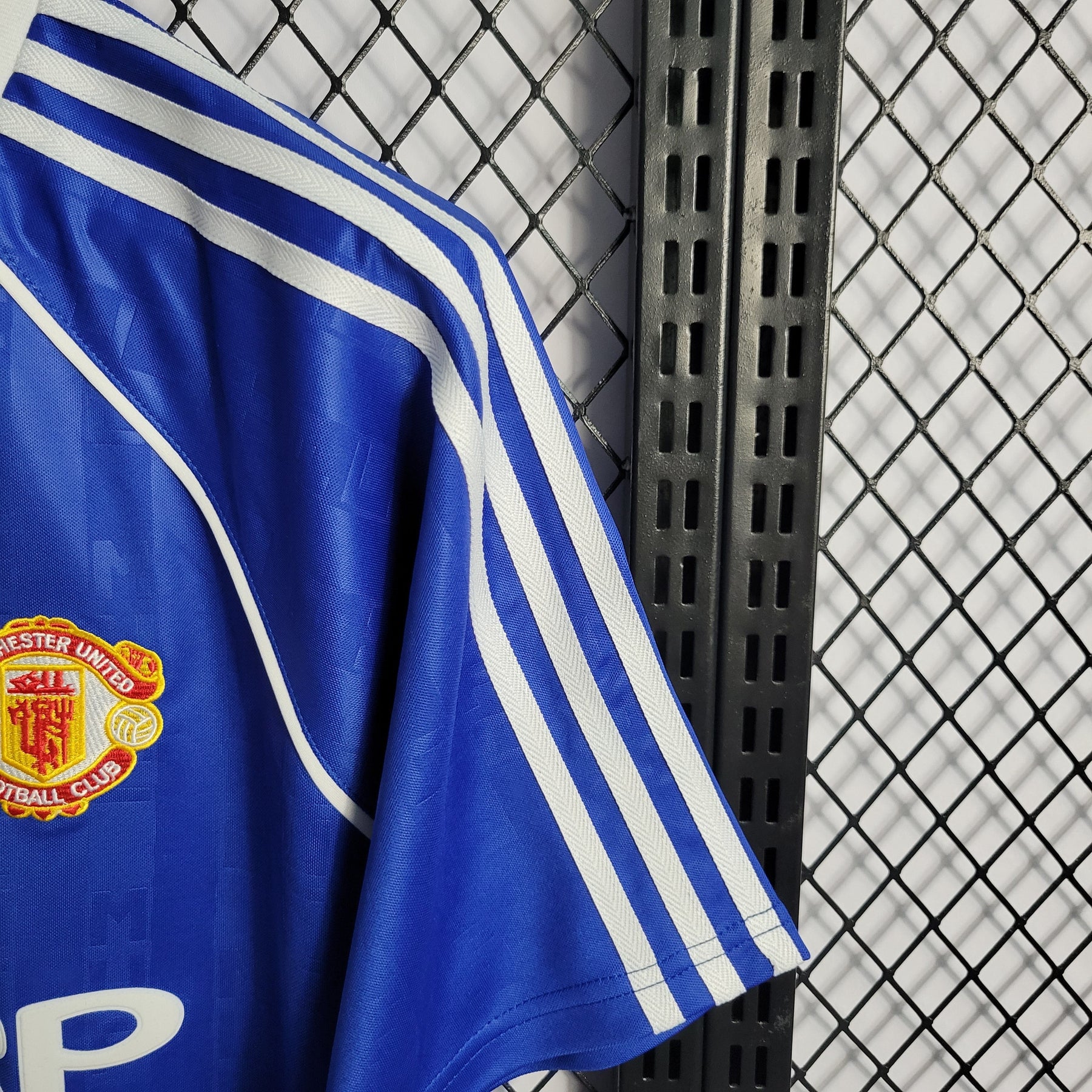 Camisa Manchester United Away 1988 - Adidas Retrô Masculina - Azul/Branca