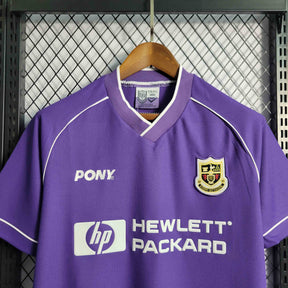 Camisa Tottenham Away 1998/99 - Pony Retrô Masculina - Roxa/Branca