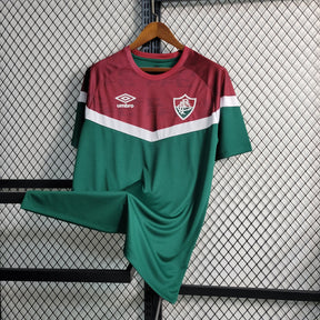 Camisa Fluminense Treino 2023/24 - Umbro Torcedor Masculina - Verde/Bordo