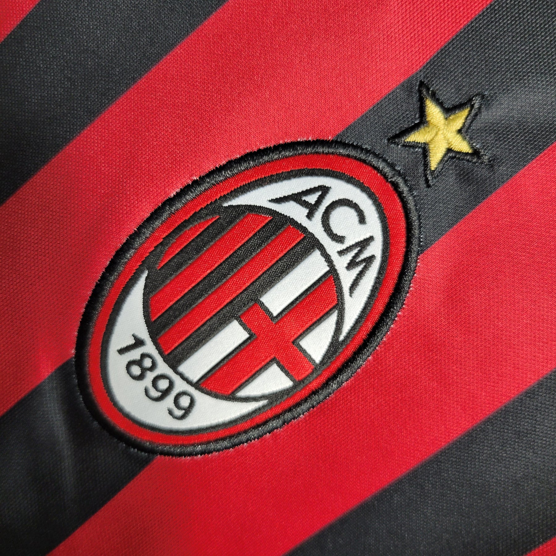 Camisa Milan Home 2016/17 - Adidas Retrô Masculina - Vermelha/Preta