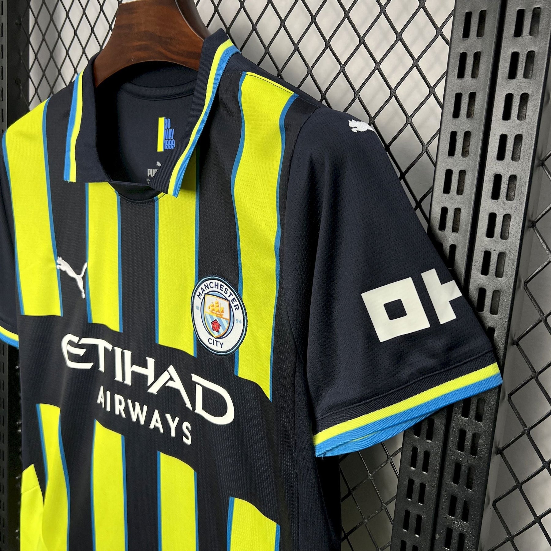 Camisa Manchester City Away 2024/25 - Puma Torcedor Masculina - Amarela/Azul