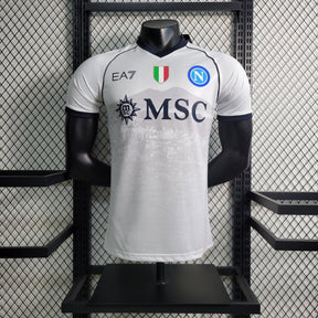 Camisa Napoli Away 2023/24 - EA7 Jogador Masculina - Branca