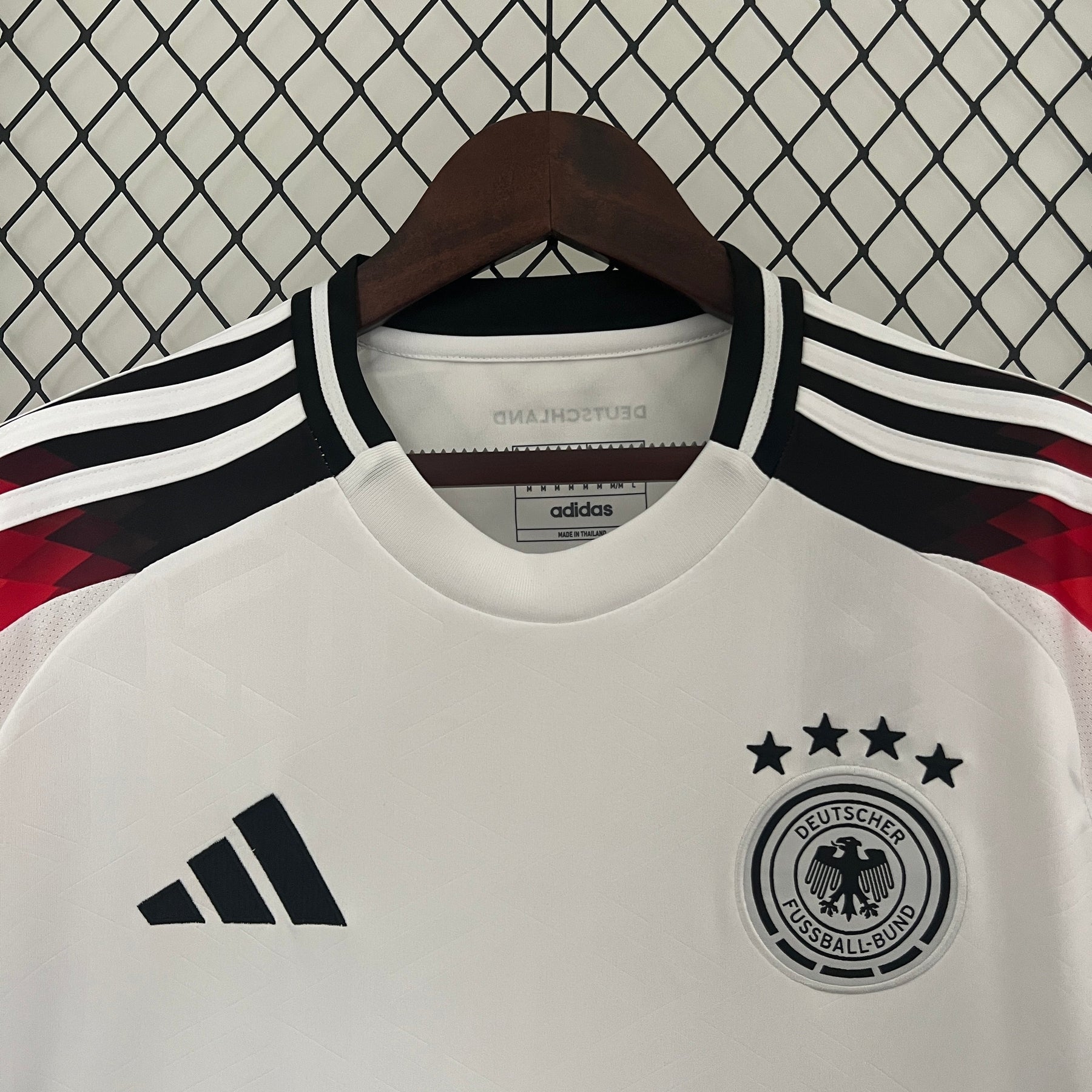 Camisa Seleção Alemanha Home 2024/25 - Adidas Torcedor Masculina - Branca/Preta