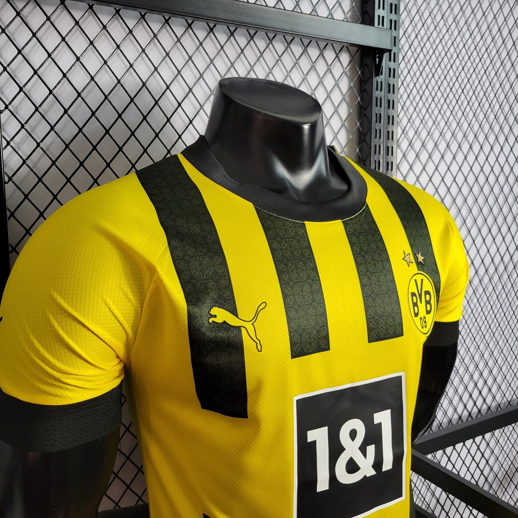 Camisa Borussia Dortmund Home 2022/23 - Puma Jogador Masculina - Amarela/Preta