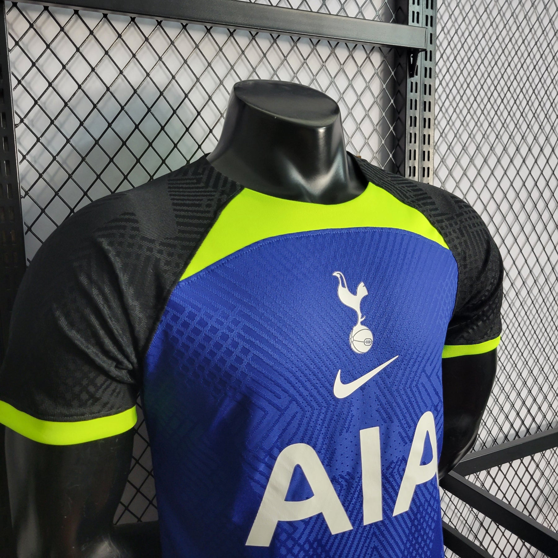 Camisa Tottenham Away 2022/23 - Nike Jogador Masculina - Azul/Verde