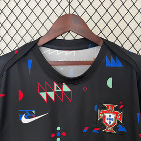 Camisa Seleção Portugal Treino 2024/25 - Nike Torcedor Masculina - Preta