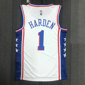 Regata NBA Philadelphia 76ers Edição 75 anos 21/22 James Harden Branca